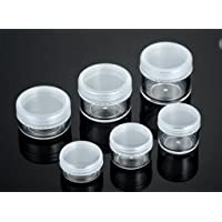 Youji® 3 gramos 5 gramos 8 gramos 10 gramos 15 gramos 20 gramos claros vacíos envases cosméticos jarras de plástico caja…